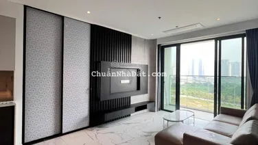 The Crest - Metropole: Cho thuê căn hộ 2PN + 1 Full nội thất - View sông, Landmark 81 thoáng