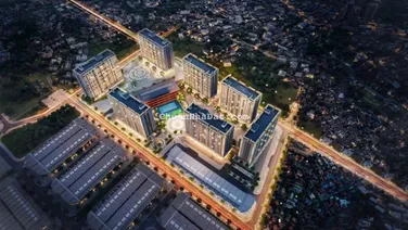 Khu nhà thương mại trong toà NOXH khu đô thị Việt - Hàn