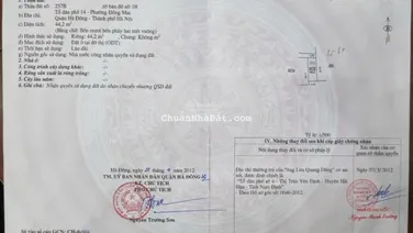 Bán 44m đất đồng mai ,giá 3ty7.lh 0989 462 ***