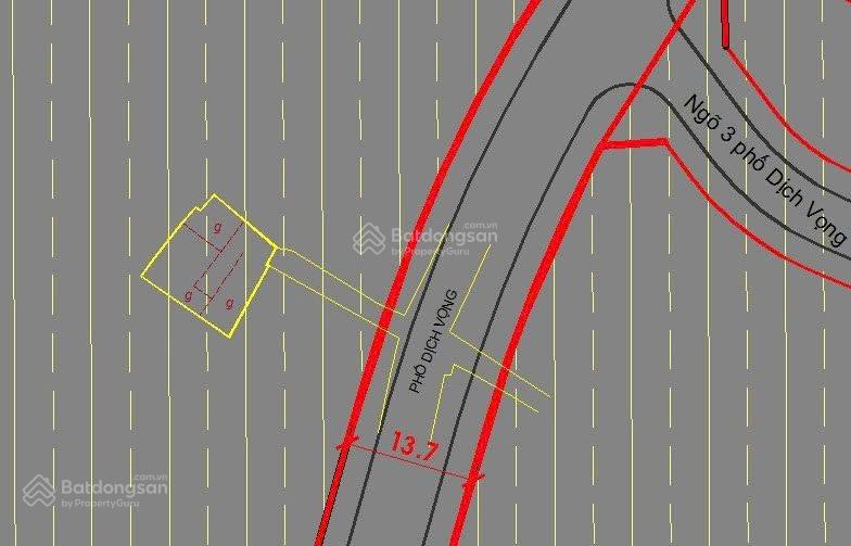 Bán đất Dịch Vọng, 22,5 tỷ, 110m2, hàng hiếm vuông đẹp, khu vực Cầu Giấy đông dân cư nhiều tiện ích