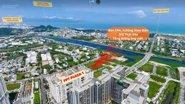 Bán nhanh căn hộ Hướng Đông, View Biển, Sông, Tầng thông công viên, Giá 2,4 tỷ có nội thất Plaza 1