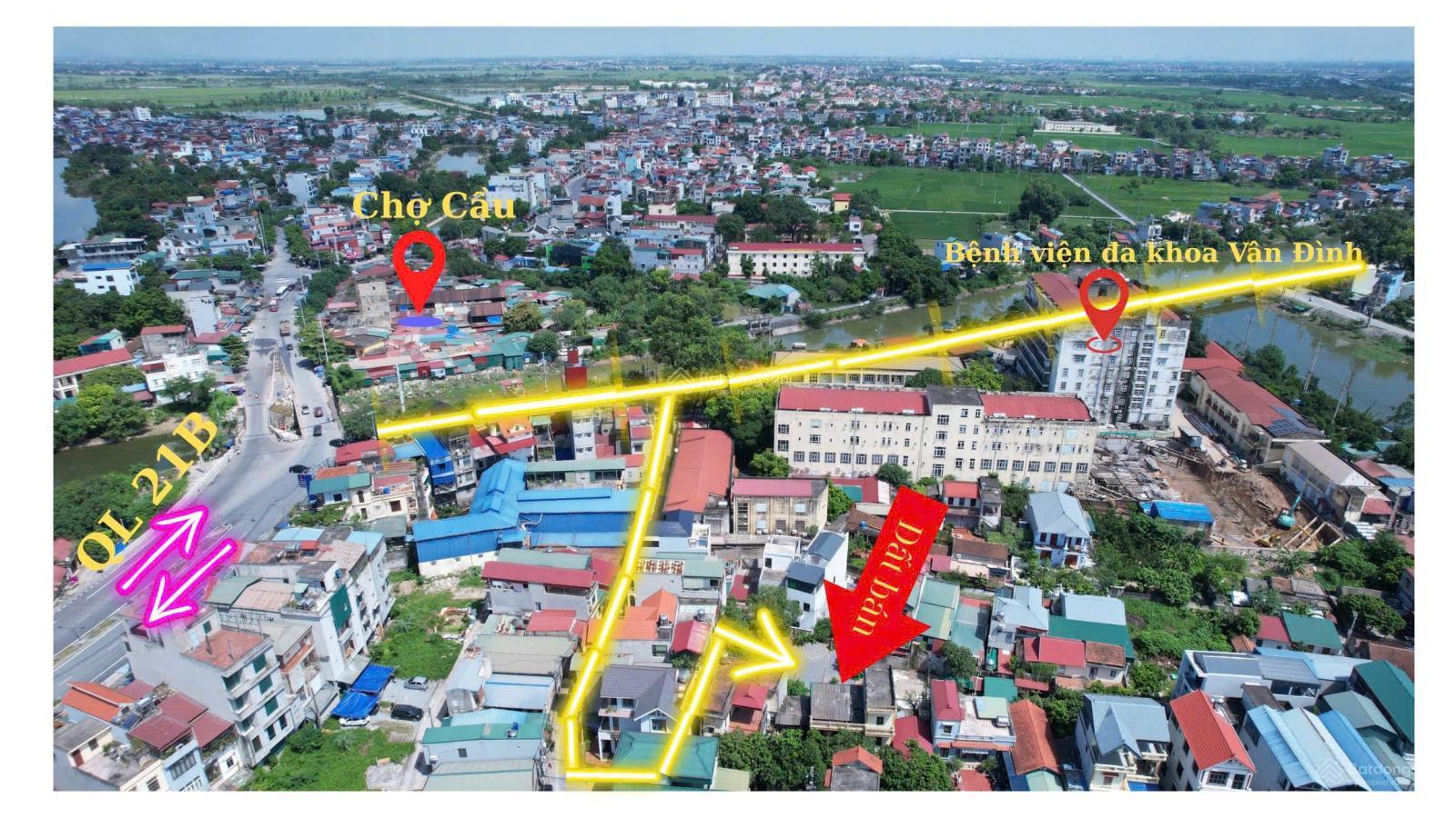 HIẾM! Thị trấn Vân Đình còn sót lại lô đất cực rẻ, vị trí vàng, sẵn sổ đẹp công chứng