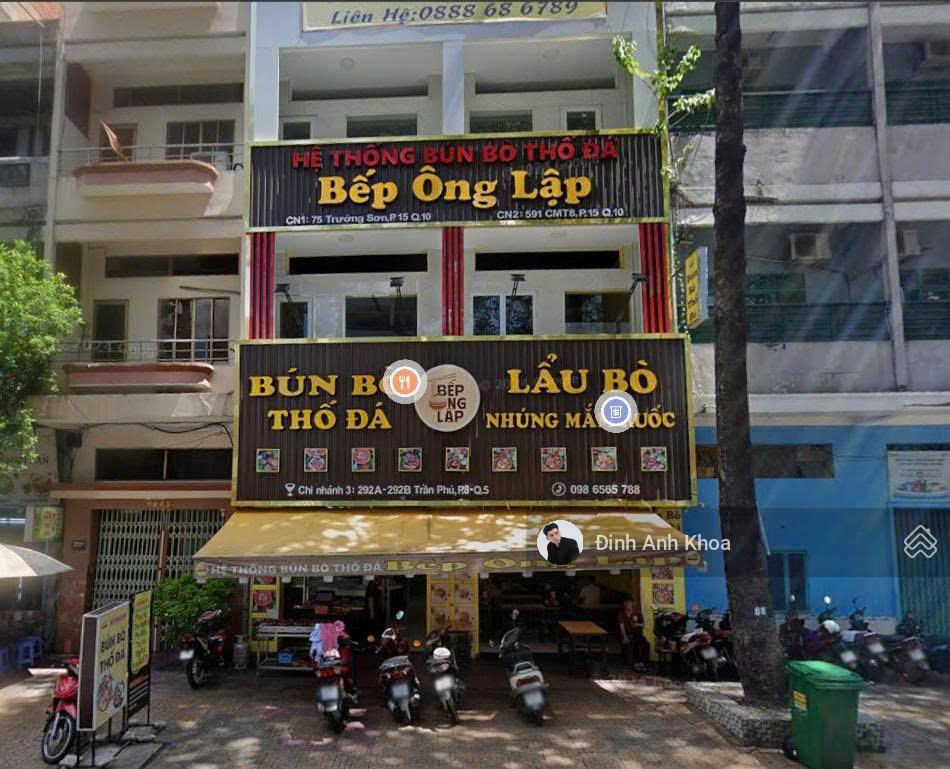 Tòa Nhà Mặt Tiền Trần Phú, Quận 5 Đoạn 2 chiều đẹp nhất Kết Cấu Khủng 6 Tầng, Ngang 8m, Giá 53 tỷ