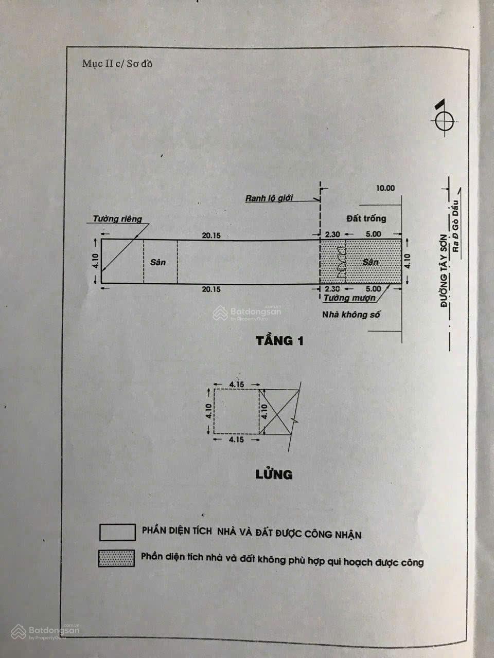Bán nhà MT Tây Sơn, P.Tân Quý, Q.Tân Phú (DT: 4x27,5m, giá 9.5 tỷ)