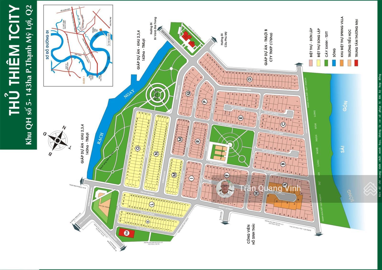 BÁN ĐẤT BIỆT THỰ VILLA THỦ THIÊM  (305M2, 2 MẶT TIỀN VŨ PHƯỢNG ĐỀ)