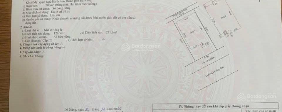 Biệt thự 2 tầng đường 7m5 Lê Huy Cát , Khu Nam Việt Á , view pháo Hoa - Diện tích 200m2