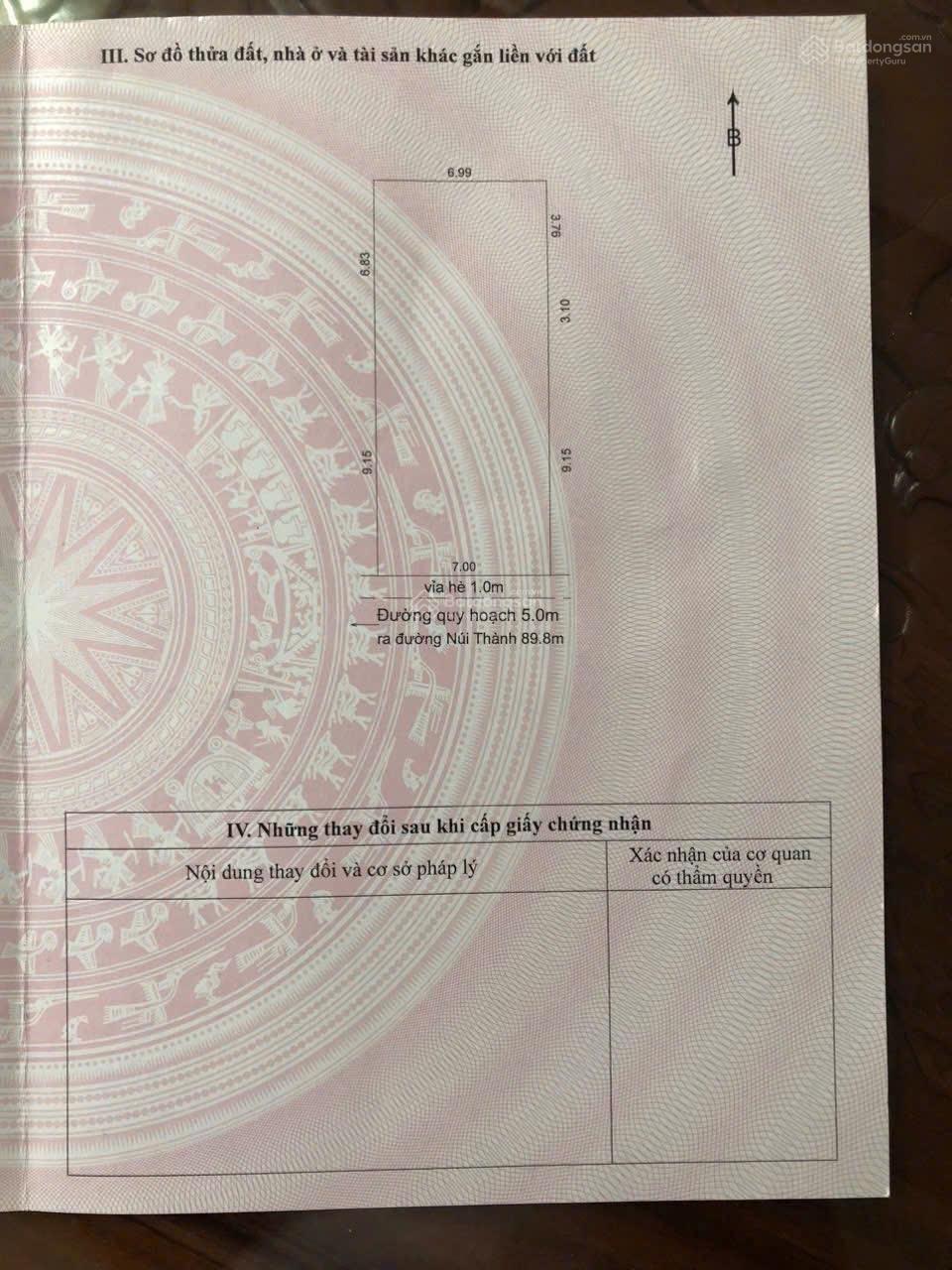 Chính chủ bán đất MT đường quy hoạch 5m5 Núi Thành - Hoa hồng 1% cho dịch vụ ráp khách