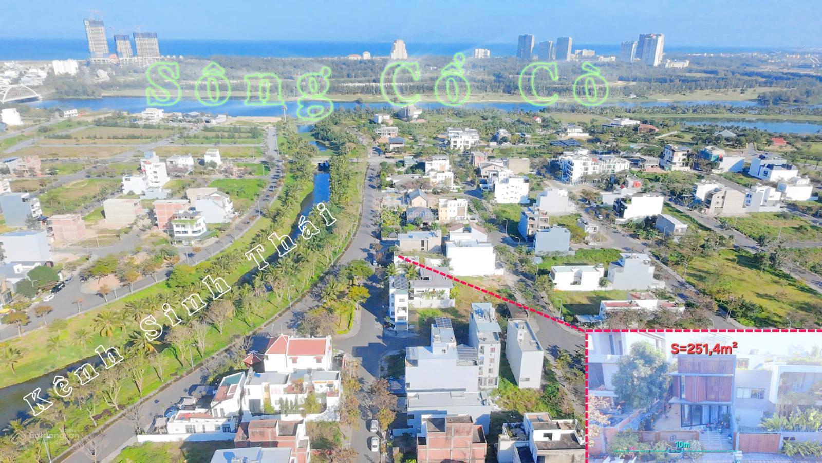 bán NHÀ 2 TẦNG 250M ĐẸP VIEW CÔNG VIÊN VIEW KÊNH KHU V1 FPT ĐÀ NẴNG