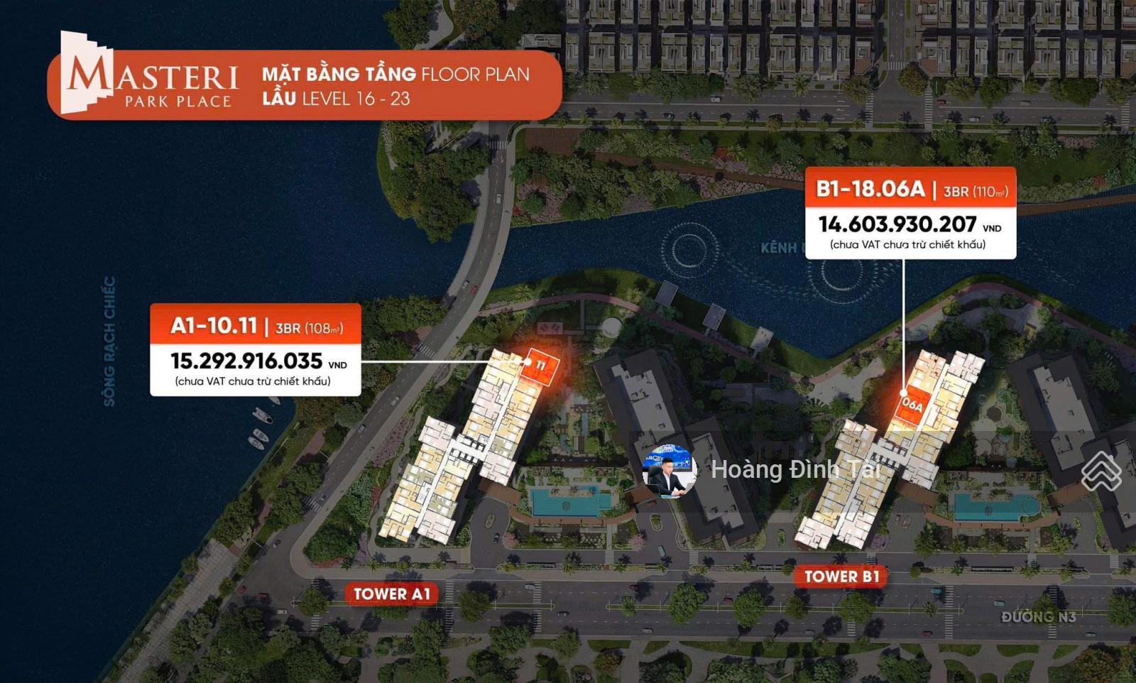 Hàng Hiếm 3PN -110m2 view trực diện nhạc nước Masteri Park Palce giá full chiết khấu CĐT