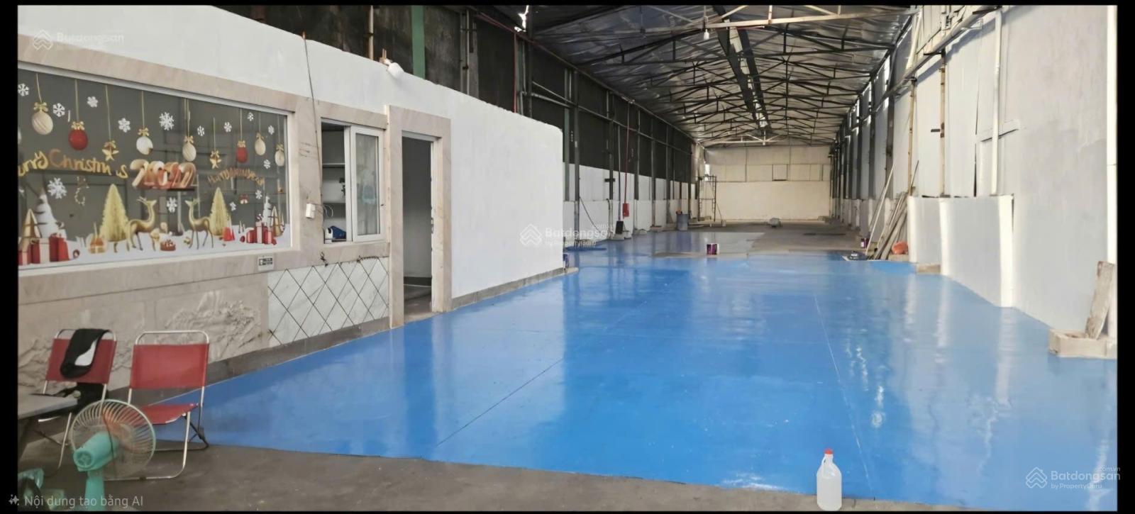 Chính Chủ Cho Thuê Nhà Xưởng Thới An Q12. Dt: 700m Xe container, Nền epoxy