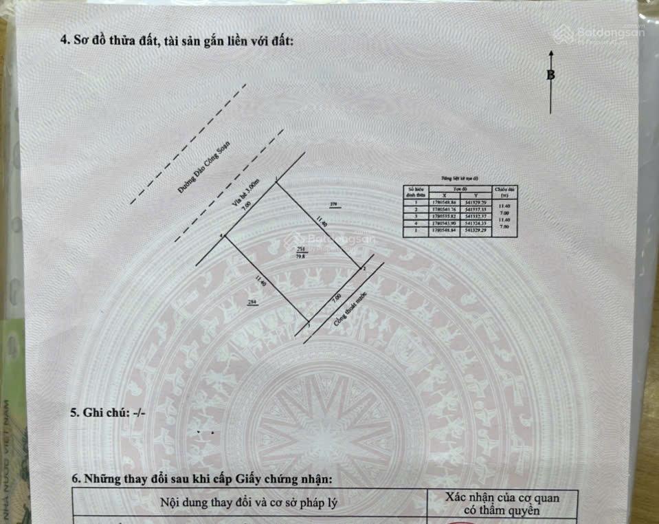 Cặp đất đường Đào Công Soạn , trục thông biển Nguyễn Tất Thành , Gần Khu Resort Mikazuki