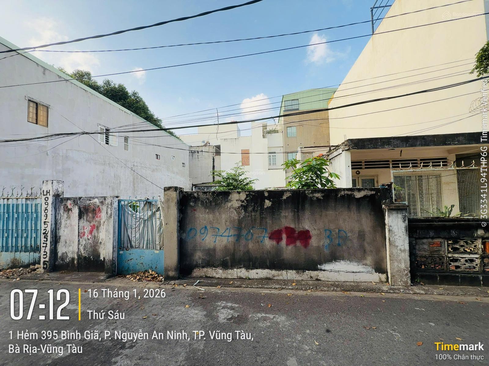 Bán đất ngang 6m ngay bùng binh dầu khí đường Bình Giã, Thống Nhất mới. TP Vũng Tàu