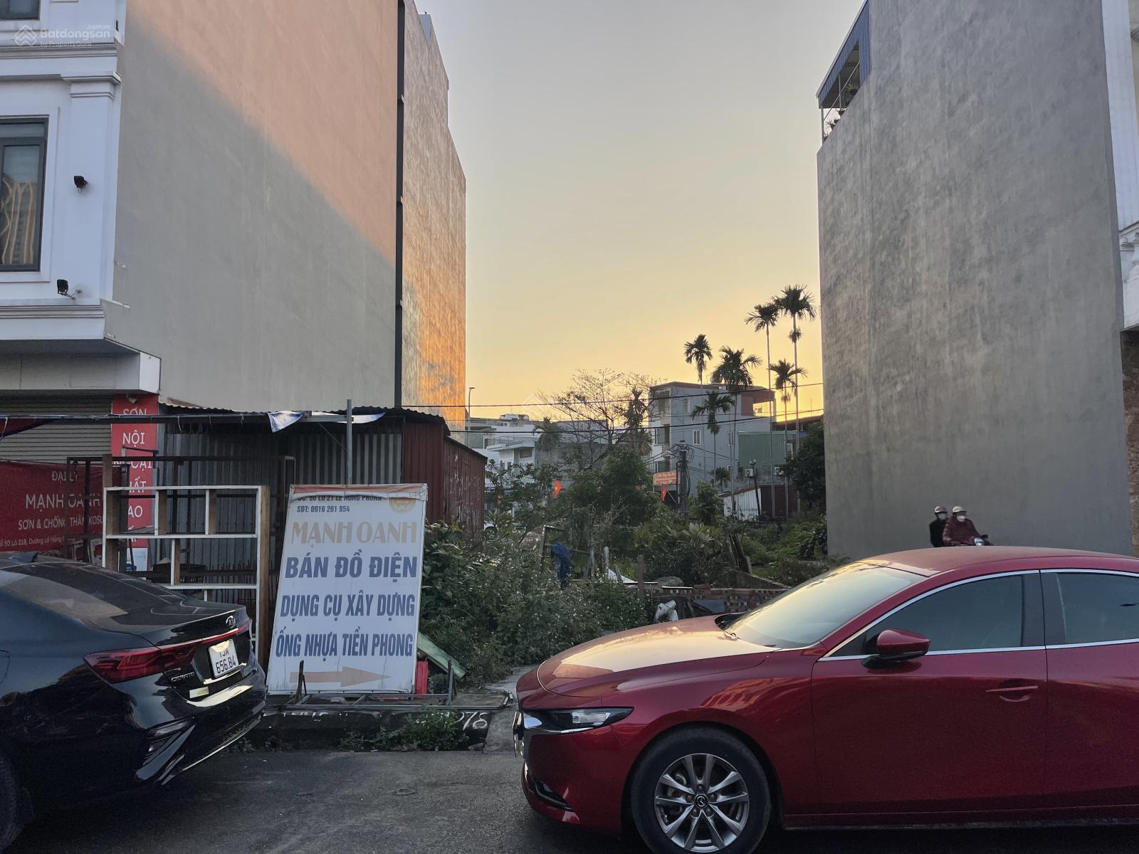 60m2 đất đường đôi 30m Lô 21B Lê Hồng Phong sau Lạc Hồng - Đông Bắc - Ngang 4.28m