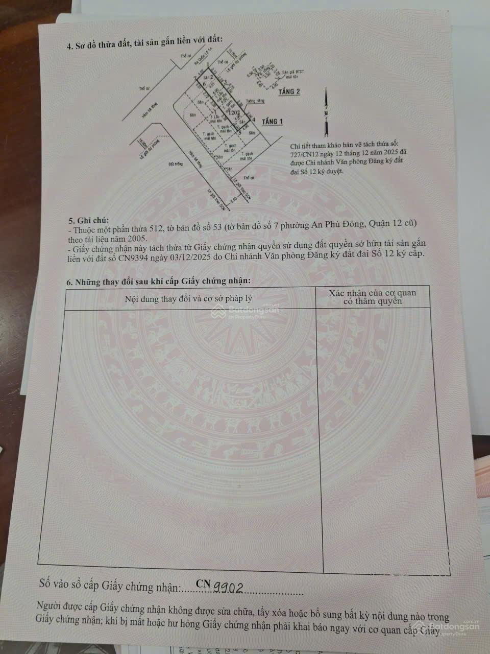 Bán đất đường An Phú đông 27 65.3m2( 4x16.3m) thổ cư 53m2 ( 4x13,25m) , đường dự phóng 16m