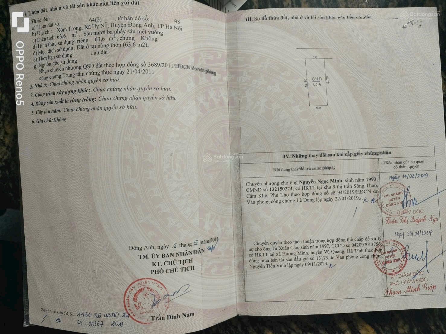 Xóm Trong - Uy Nỗ - Đông Anh - oto 7 chỗ thông giá chỉ 82tr/m2 S: 60m2 MT 5m khổ vuông Xóm Trong - Uy Nỗ - Đông Anh - oto 7 chỗ thông giá chỉ 82tr/m2 S: 60m2 MT 5m khổ vuông