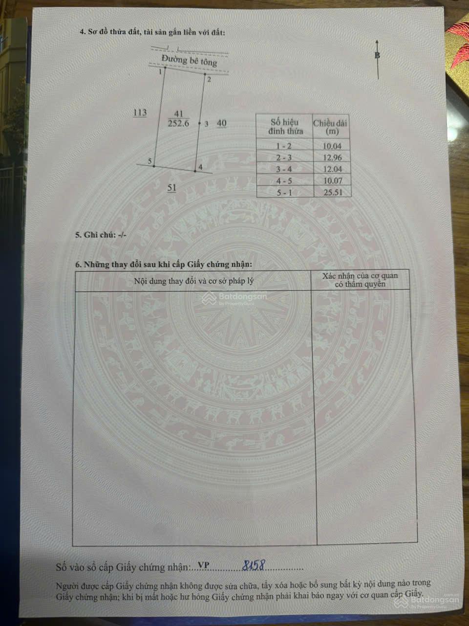 Vườn 252mv full thổ cư (10x25m) phường Trương Quang Trọng, đường 5m sổ hồng sẵn, giá 1.89 tỷ TLCC