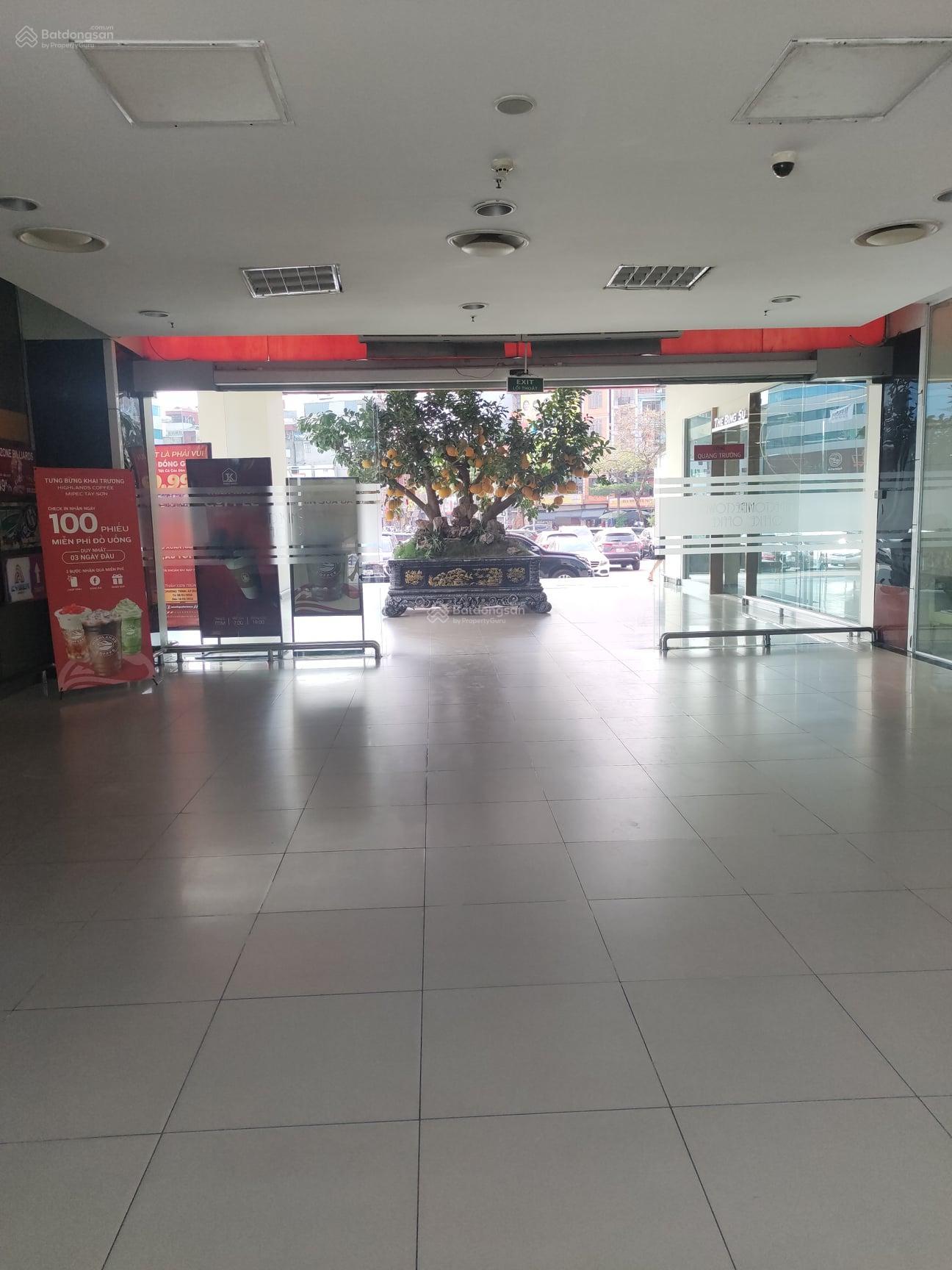 Cho thuê MBKD sàn tầng 1 tòa Mipec 229 Tây Sơn Hà Nội DT: 190m2 giá 17$ Cho thuê MBKD sàn tầng 1 tòa Mipec 229 Tây Sơn Hà Nội DT: 190m2 giá 17$