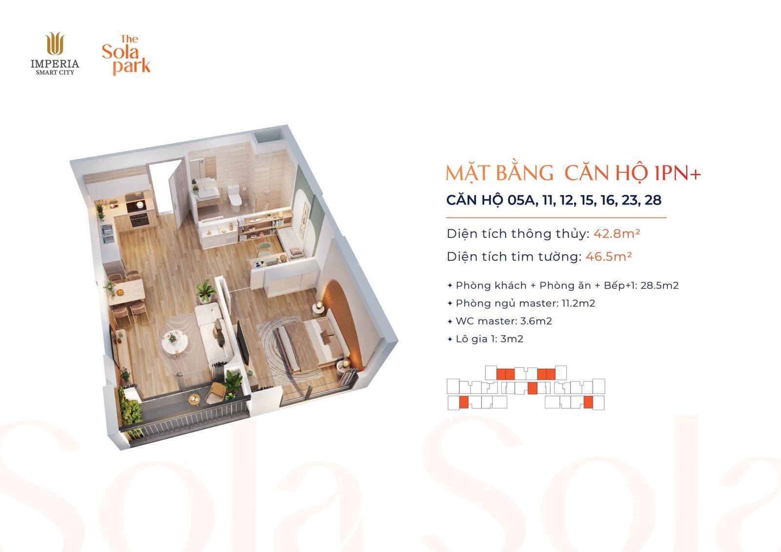 Giá tốt nhất. Chính chủ bán gấp căn 1PN + 43m2 giá 3,4 tỷ tại Sola Park. LH: 0974 690 *** Giá tốt nhất. Chính chủ bán gấp căn 1PN + 43m2 giá 3,4 tỷ tại Sola Park. LH: 0974 690 ***