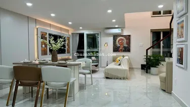 Bán căn Duplex Sky 1, Phú Mỹ Hưng, DT 71m² + lửng, 4PN 2WC. Giá 8,1 tỷ TL