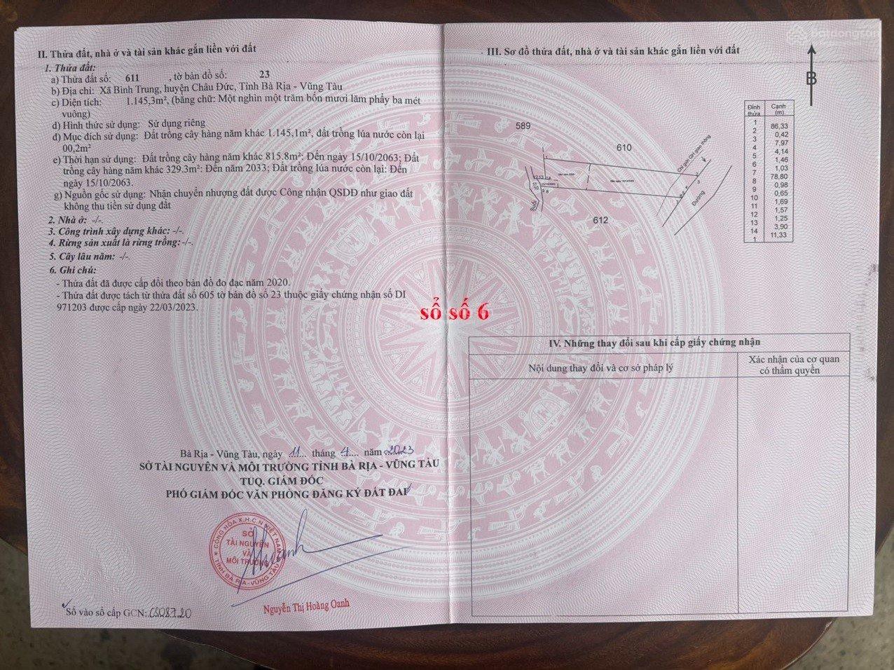 Mình đứng tên trên sổ cần bán 7 lô sổ riêng mặt tiền đường nhựa, suối ôm giá chỉ 620 triệu