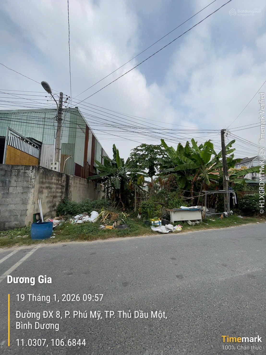 Mặt tiền ĐX008 Phú Mỹ ngang 10m, giá 15,3 tr/m2. Phù hợp kinh doanh, xây nhà vườn