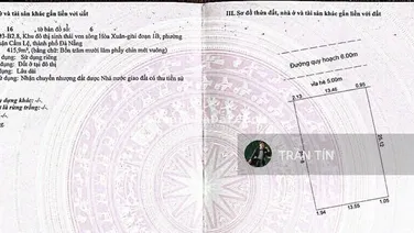 Lô đất biệt thự view sông khu Euro 2, Đường Giáng Hương 1