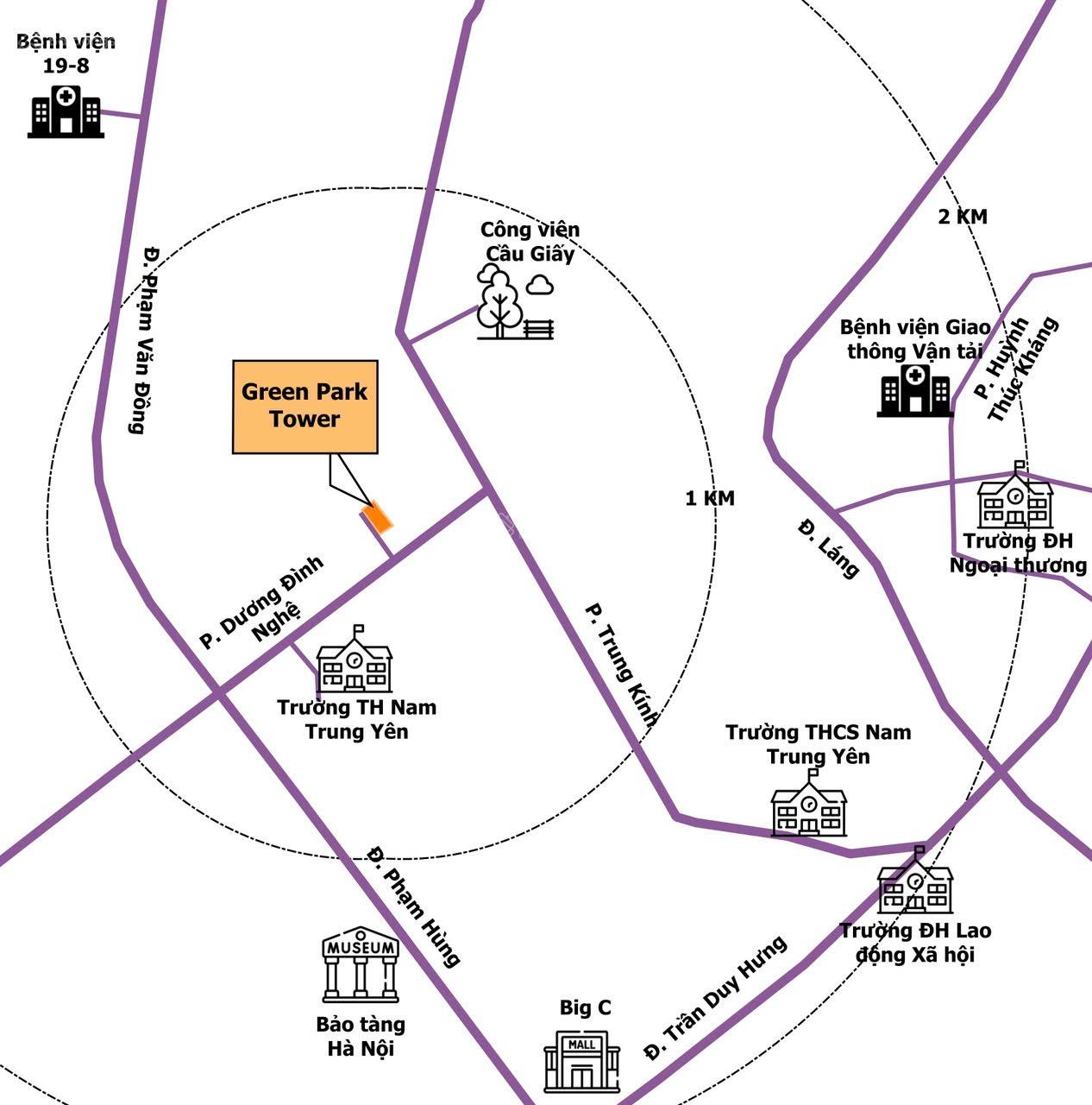 Bán Căn Hộ Chung Cư Green Park Dương Đình Nghệ , Cầu Giấy , 99m2 3 Ngủ , 2 Wc , 8,6 Tỷ