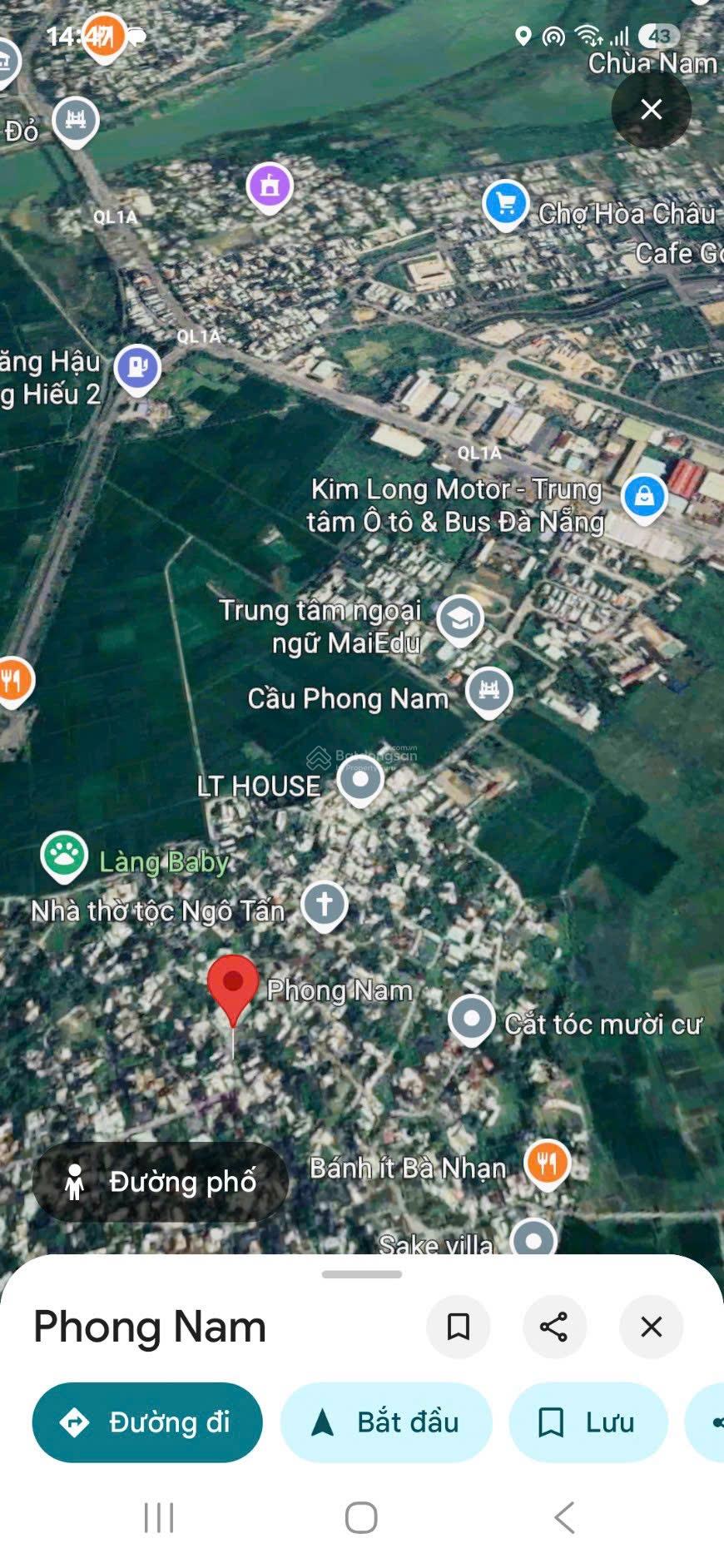 Chào bán mặt tiền tổ dân phố Phong Nam - Hoà Xuân mới - gần trường, chợ
