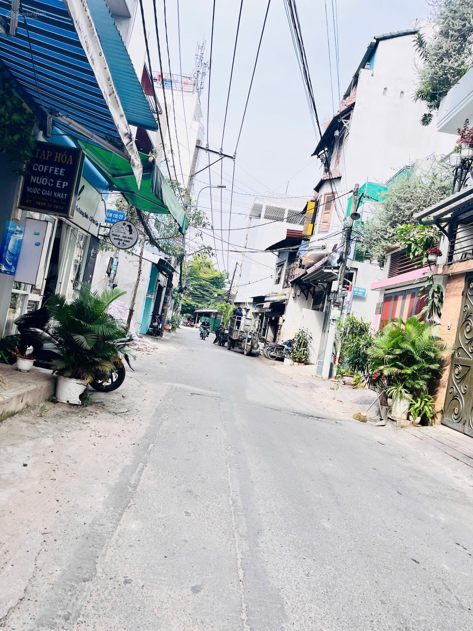 BÁN NHÀ 3 TẤM HẺM 8M THÔNG ĐƯỜNG TÔ HIỆU P. HIỆP TÂN, Q. TÂN PHÚ Diện tích: 4 x13m