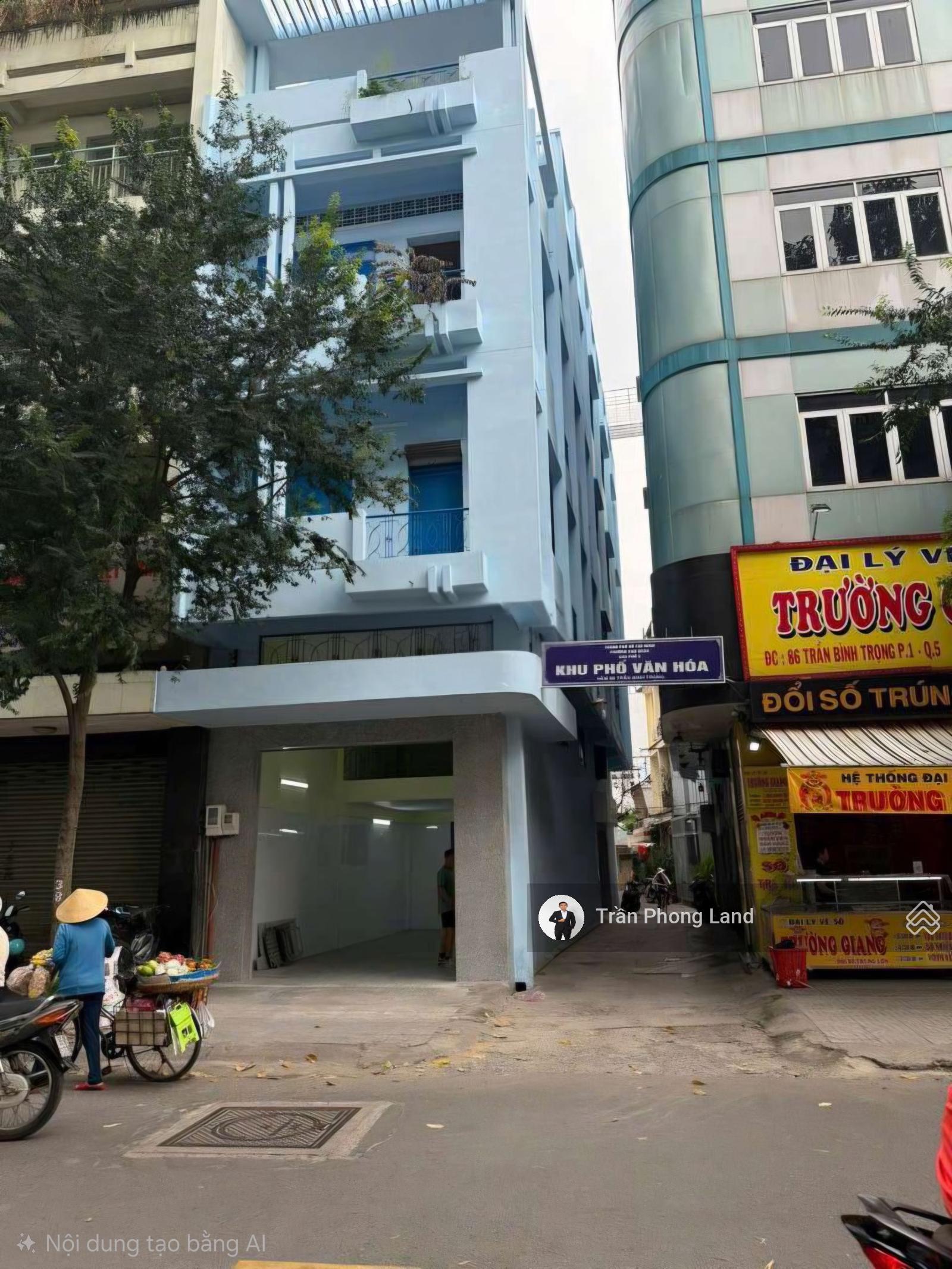 Chính chủ cho thuê nhà góc 2 mặt tiền 88 Trần Bình Trọng, Q5, 4x25m, trệt lửng 3 lầu, 0908 140 ***