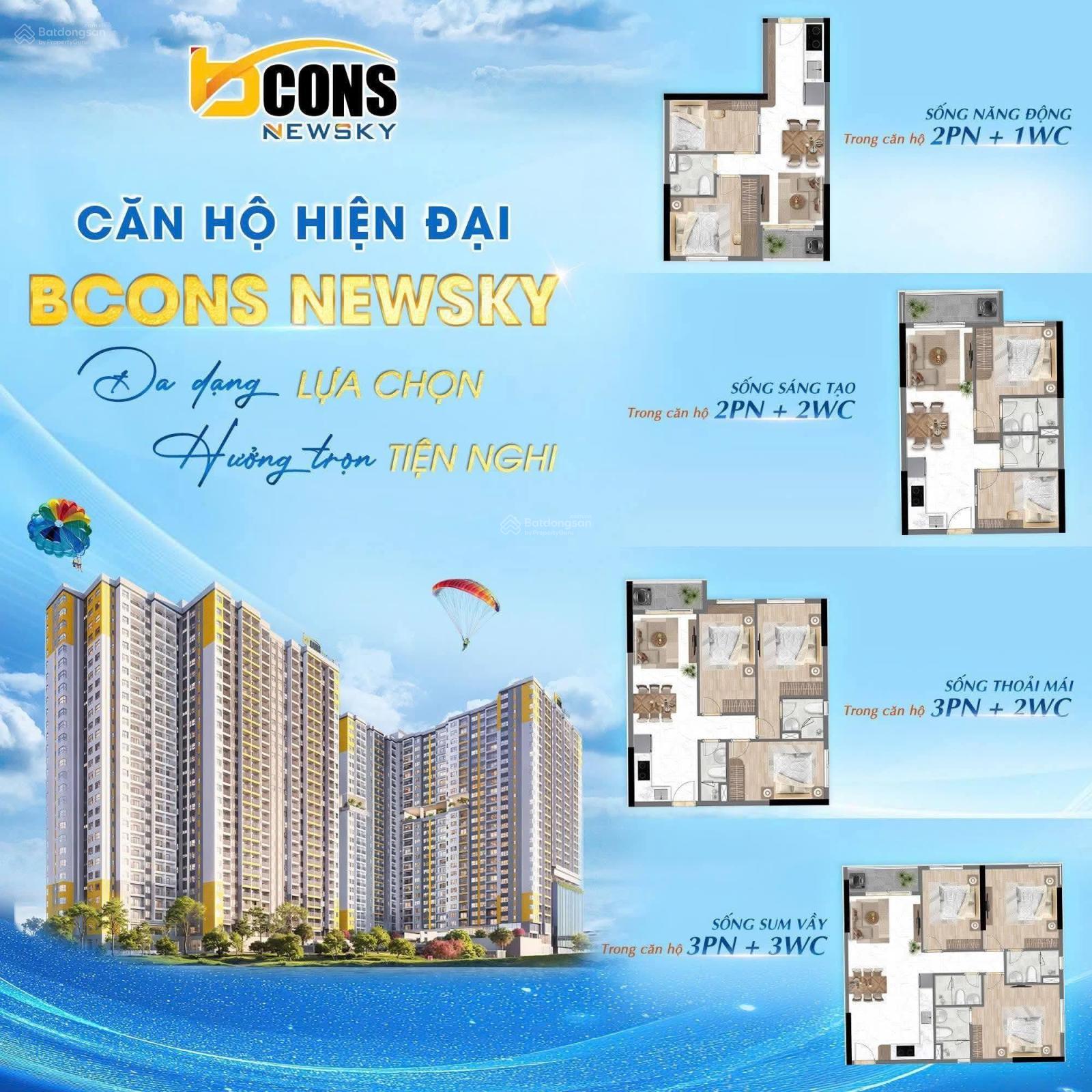 Căn hộ Bcons Newsky ngay MT QL13 - đối diện trạm Metro - ngân hàng hỗ trợ vay 80% - CK 5.65%