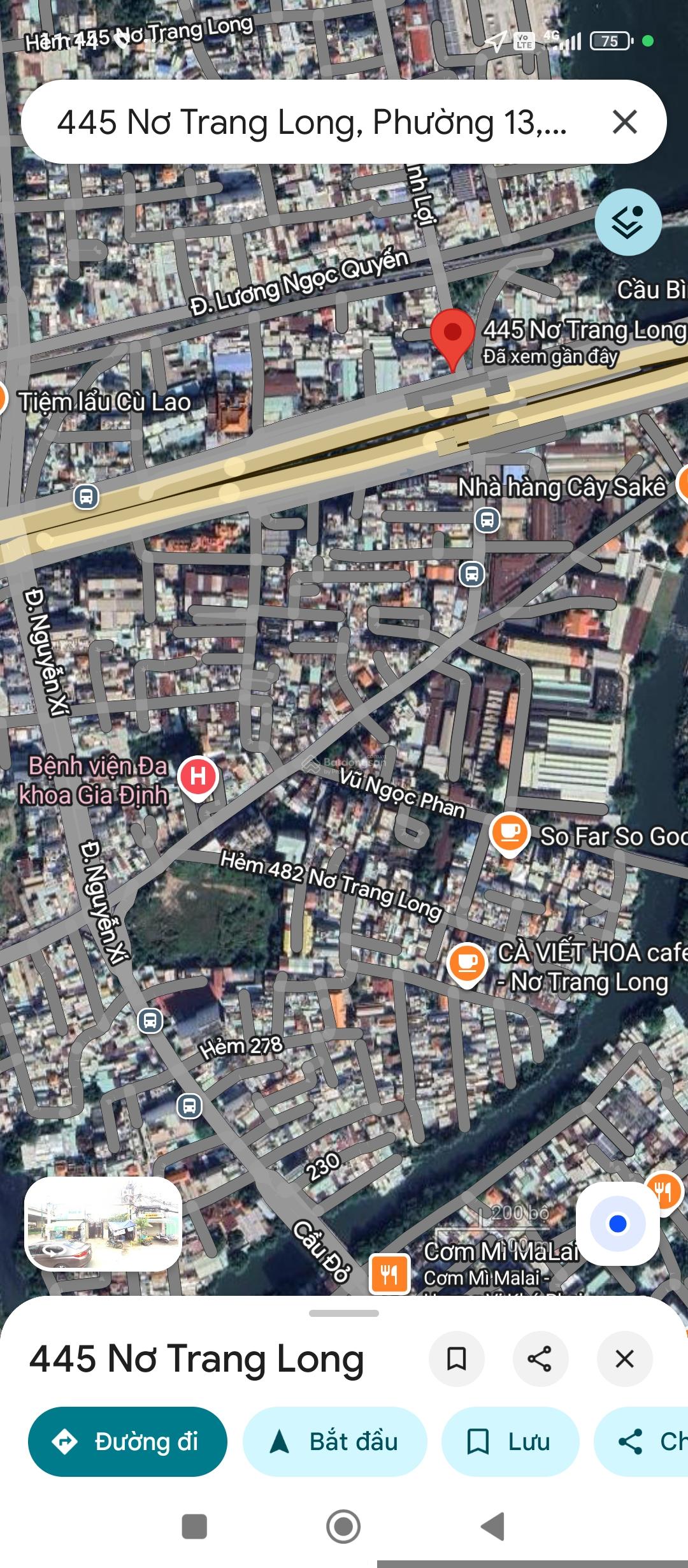 Bán nhà 1 trệt 2 lầu 4.2x12m, hẻm Ô Tô đường Nơ Trang Long, P13. Sổ hồng. 6 tỷ chính chủ