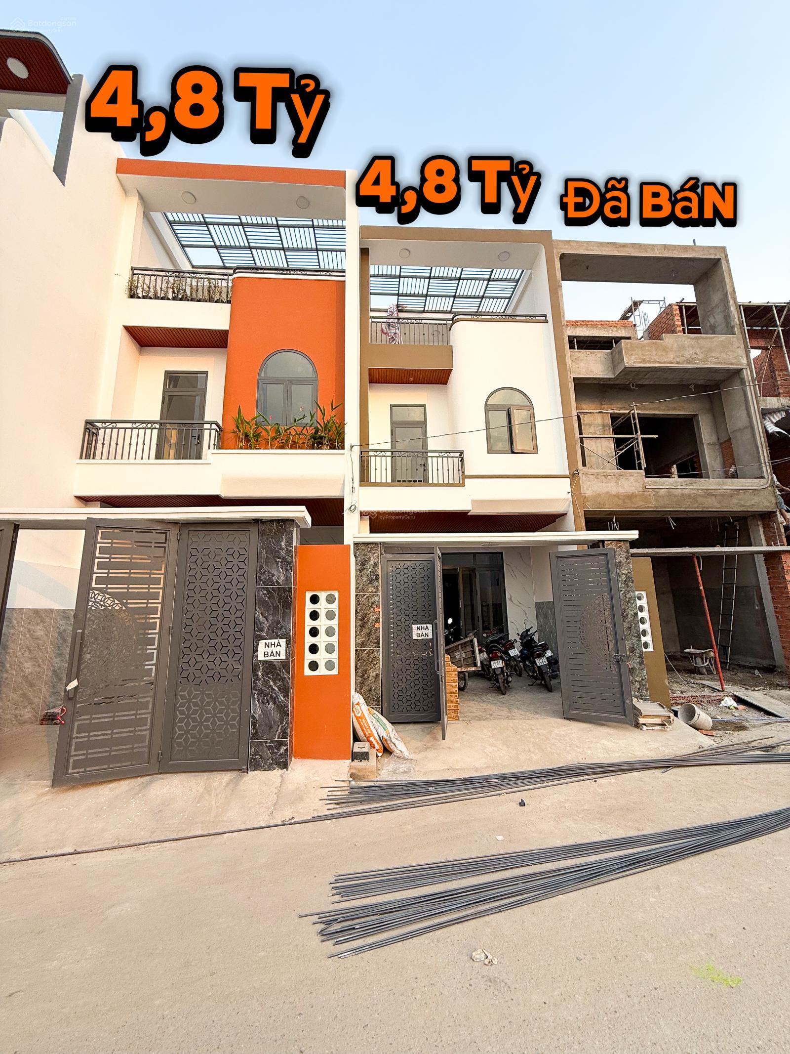 Bán nhà 1T 2L hoàn công (DT: 97m2 - ngang 5,2m) KDC Hoàng Minh Chánh P. Hoá An. giá chỉ 4,8 tỷ