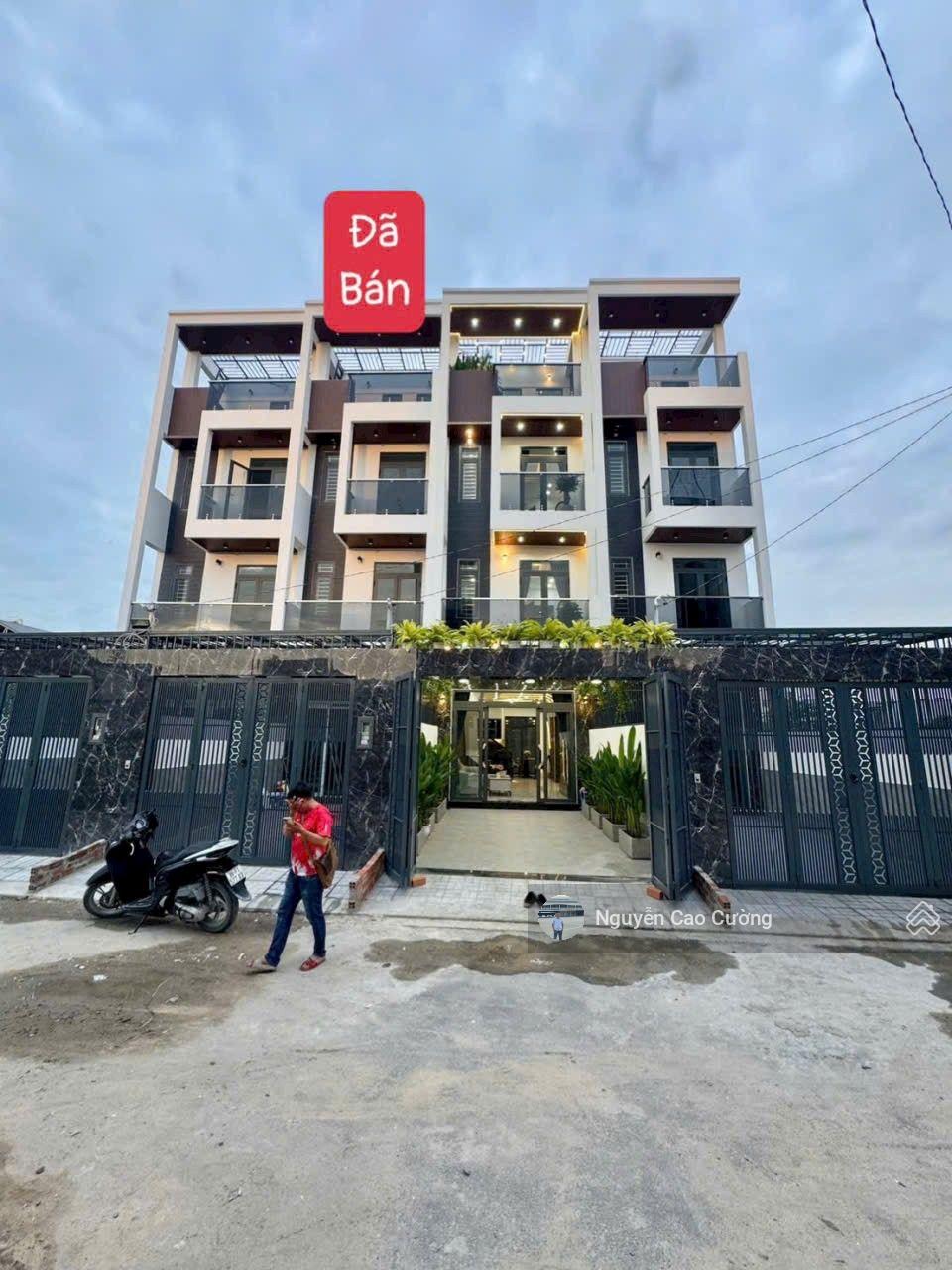 Nhà phố 4x20m, 1trệt 3 lầu đường 8m Thạnh lộc 27, giáp Ngã tư Ga về Gò vấp 500m