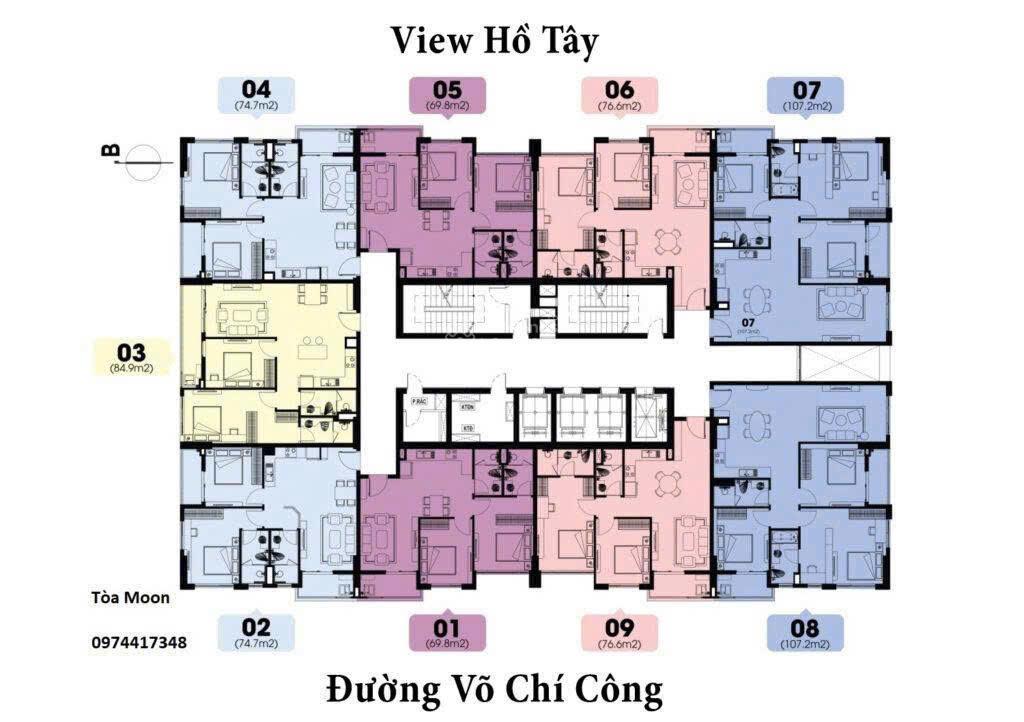 Quỹ căn hộ cần bán T1/2026 tại HDi Tây Hồ/ Đã có sổ/ View Hồ Tây - Starlake/ LH: 0986 558 ***
