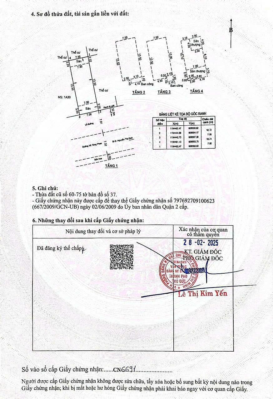 Bán nhà MT Vũ Tông Phan P.An Phú Q.2, DT 7x19m CN 131m2, KC 4 tầng Giá 45 tỷ