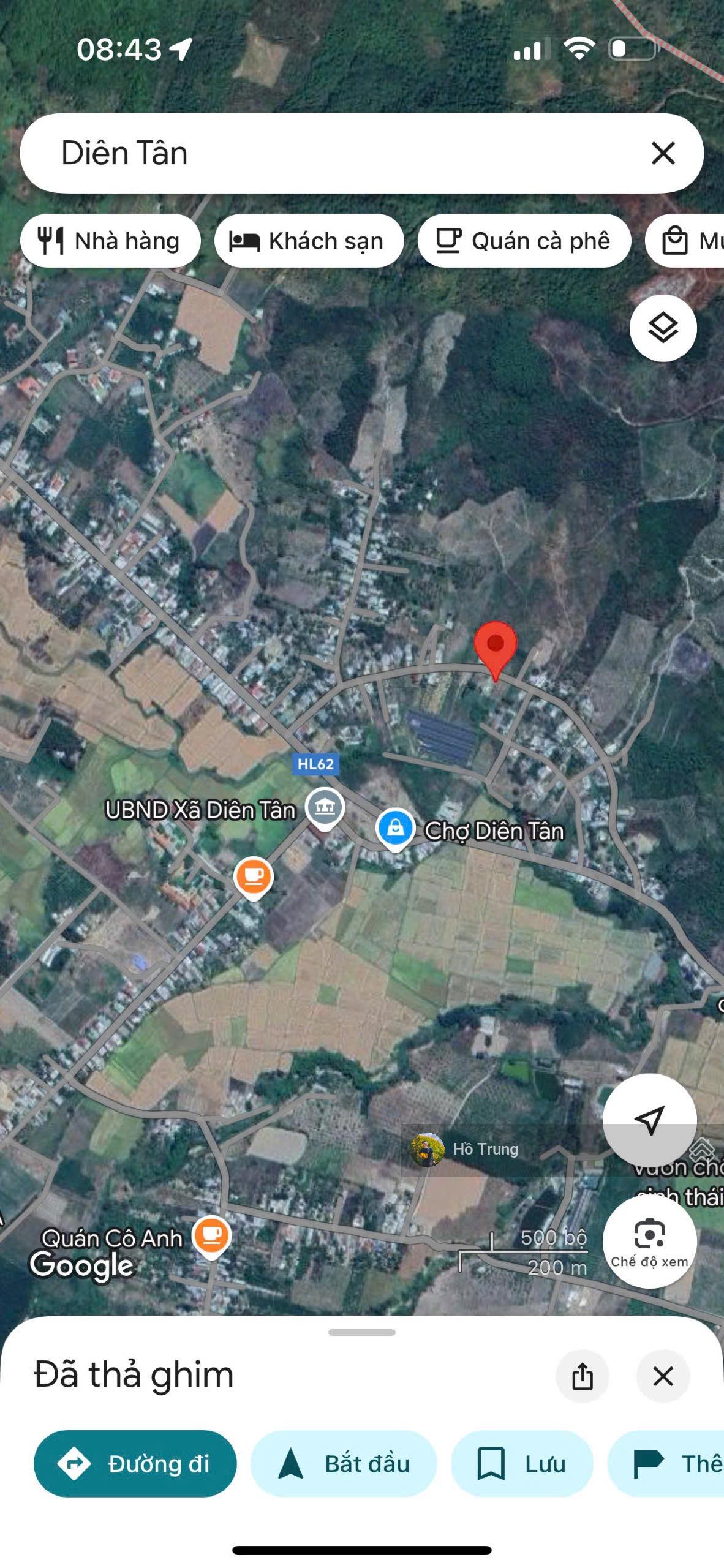 Bán mảnh vườn ngay UBND xã Diên Tân, có thổ cư giá tốt