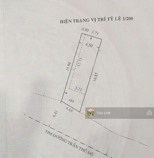Mặt tiền Trần Thủ Độ - Phú Thọ Hòa, 4,5x16m, cấp 4, giá 9,9 tỷ TL.