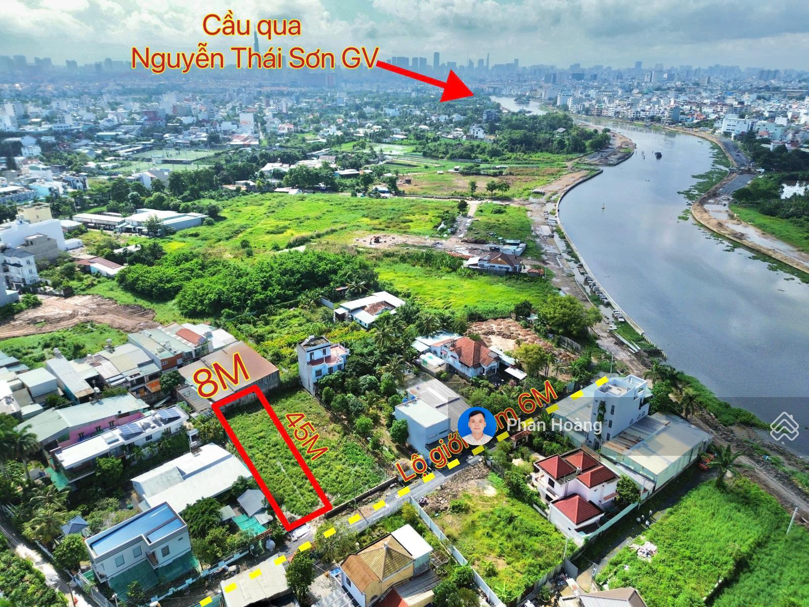 Bán 350m2 có 223m2 Thổ cư đất 1/ Sông thông vào khu Sơn Ca 8 Đường Vườn Lài, An Phú Đông, Giá 20 Tỷ