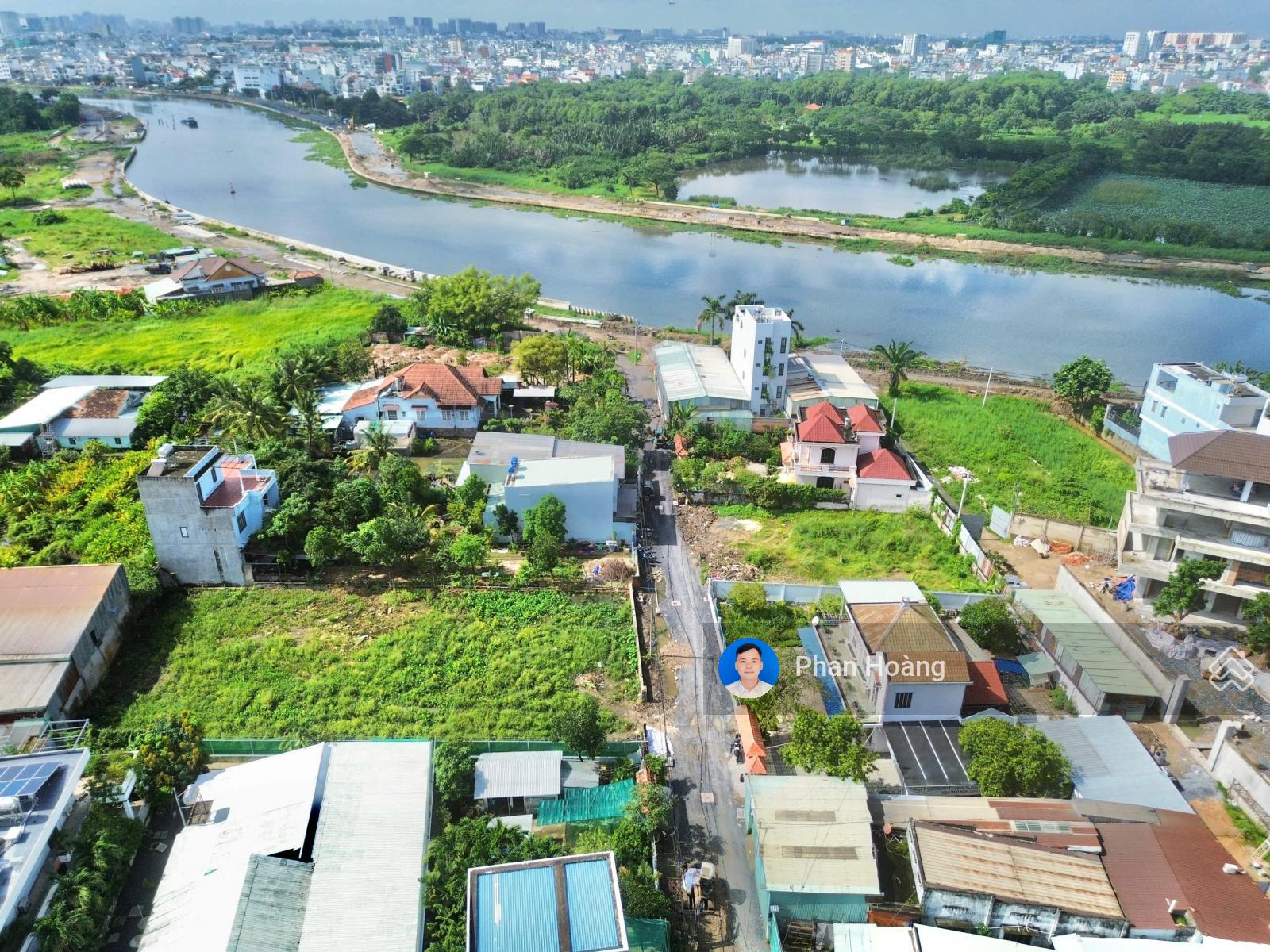 Bán 350m2 có 223m2 Thổ cư đất 1/ Sông thông vào khu Sơn Ca 8 Đường Vườn Lài, An Phú Đông, Giá 20 Tỷ