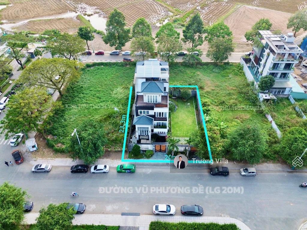 Bán biệt thự sân vườn 466,8m² mặt tiền đường 20M ven sông Sài Gòn - KDC Thủ Thiêm Villa, Quận 2