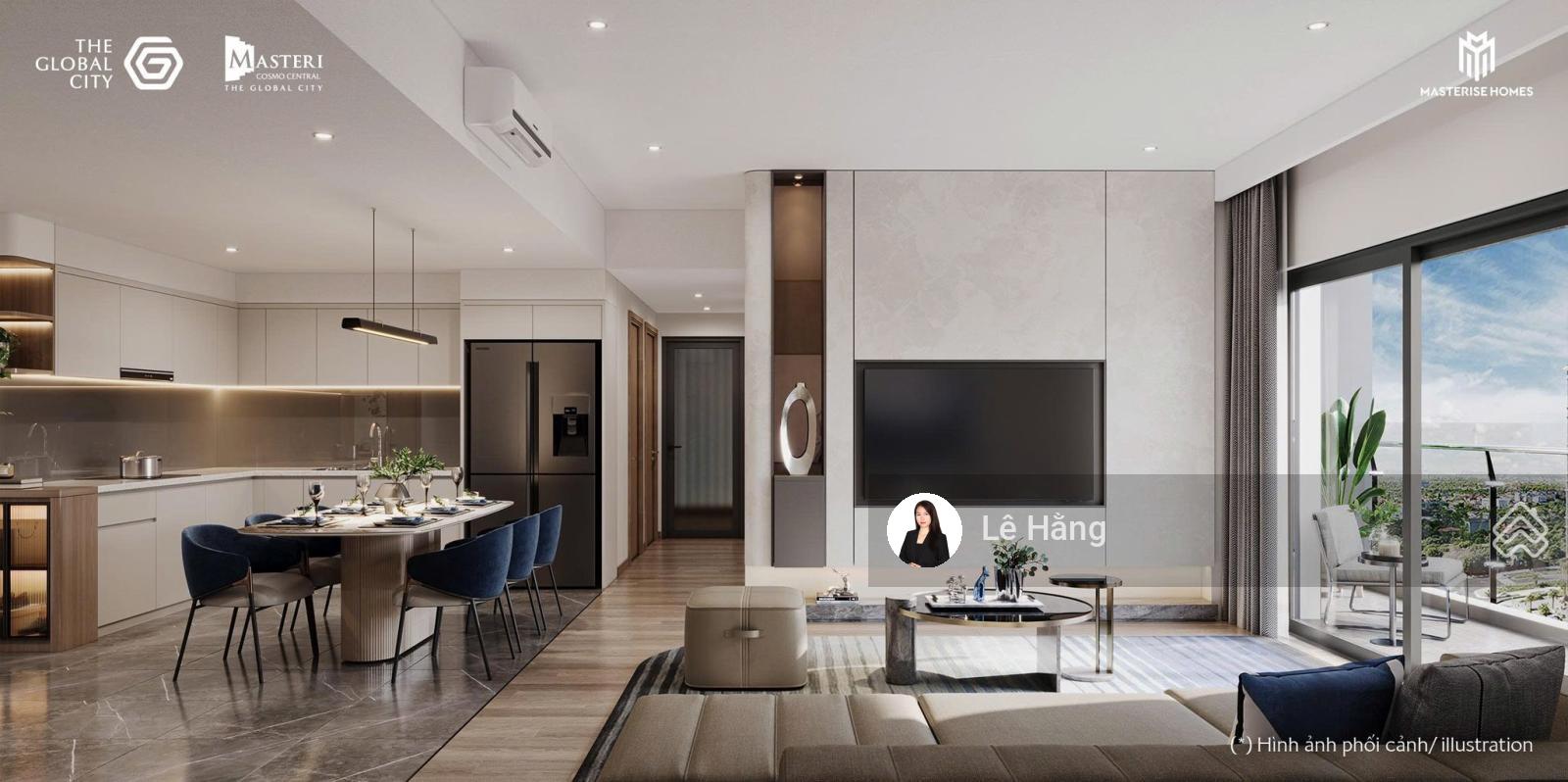 2PN Masteri Cosmo Central view nhạc nước giá siêu tốt