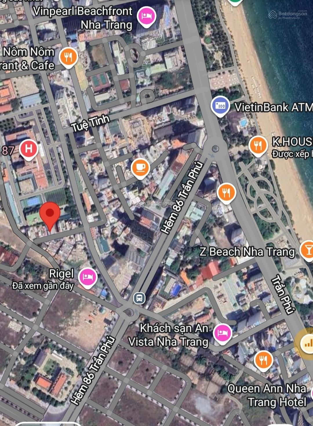 Bán nhà 2 mặt tiền hẻm Tuệ Tĩnh, Nha Trang (nhà cũ, chỉ tính đất). Vị trí đẹp cách biển chỉ 300 mét