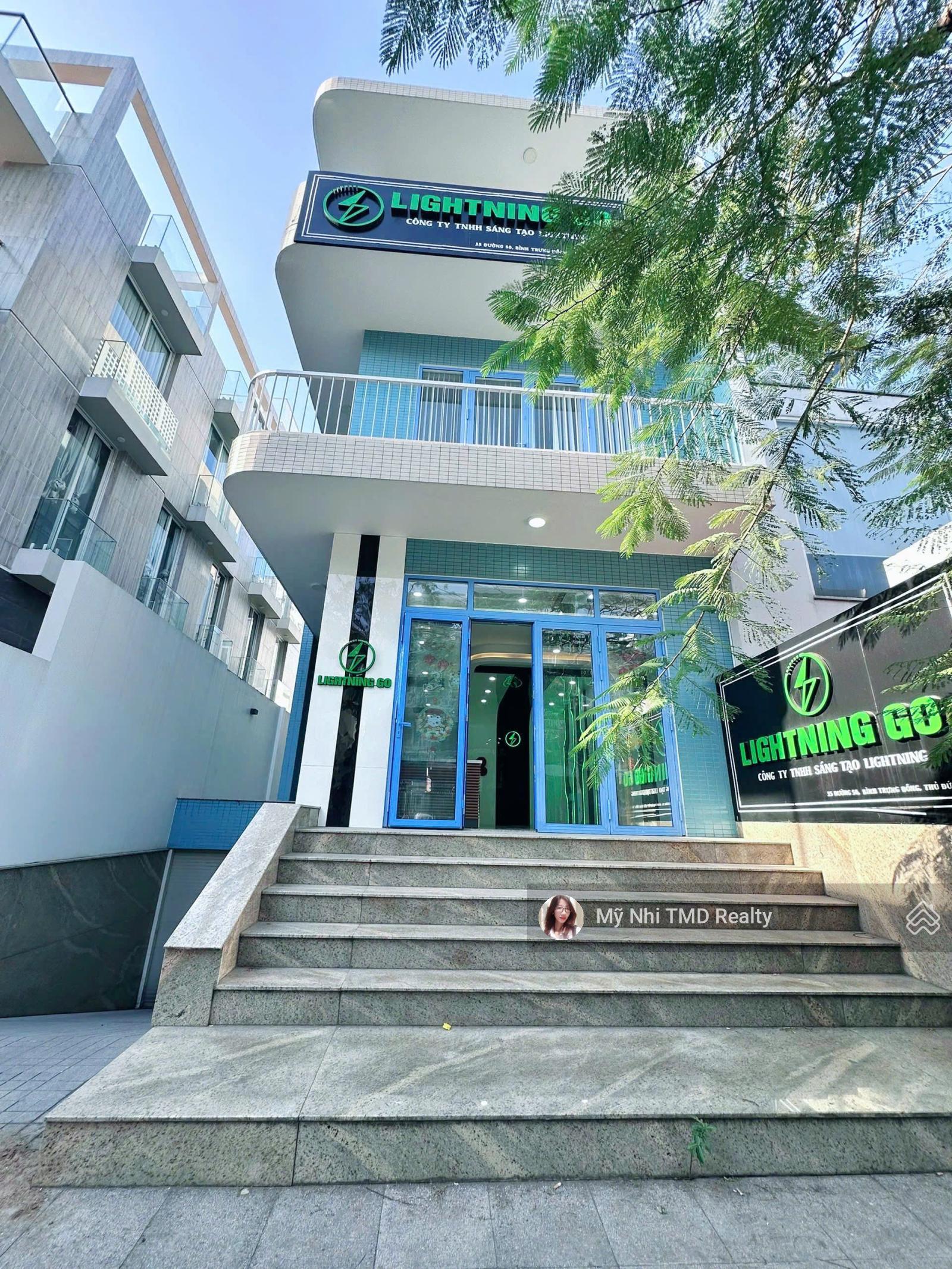 Cho thuê Tòa nhà Văn phòng KDC Đông Thủ Thiêm - 8x22, 176m2, 4 tầng, có hầm + thang máy