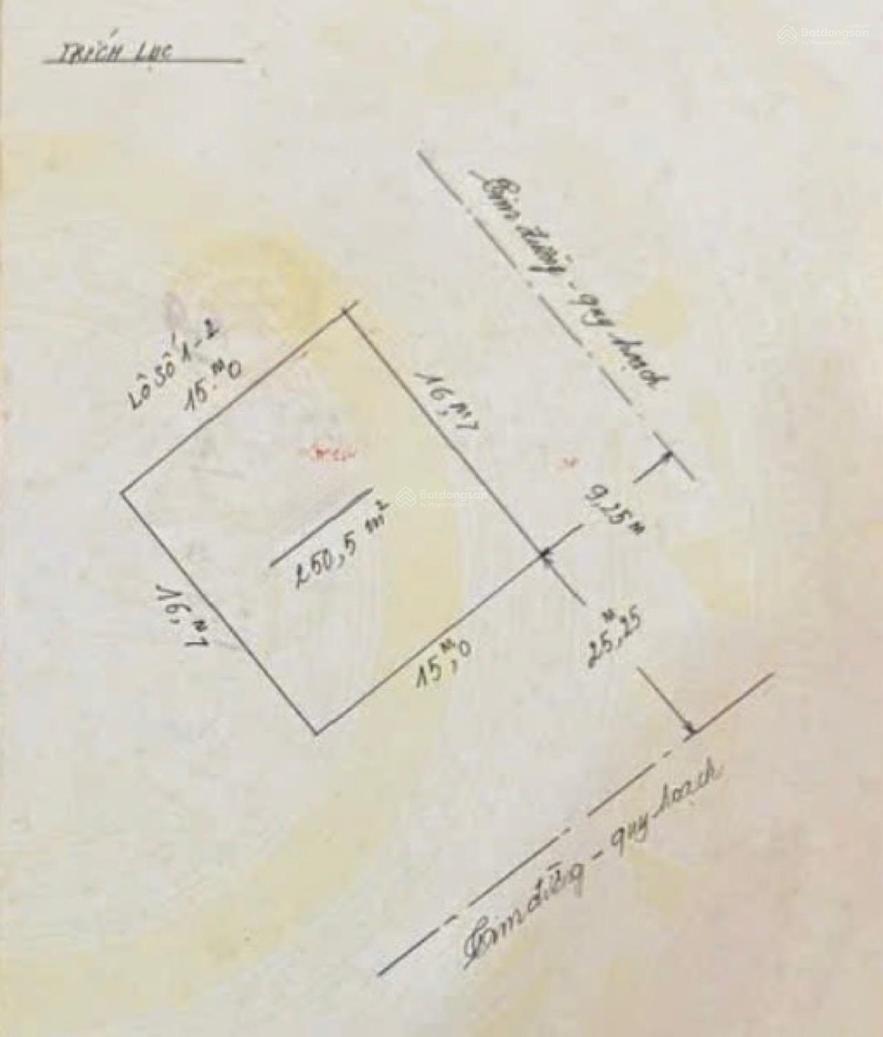 250.5m2 đất mặt đường Bùi Viện đối diện Waterfront - ngang 15m - Đông Nam