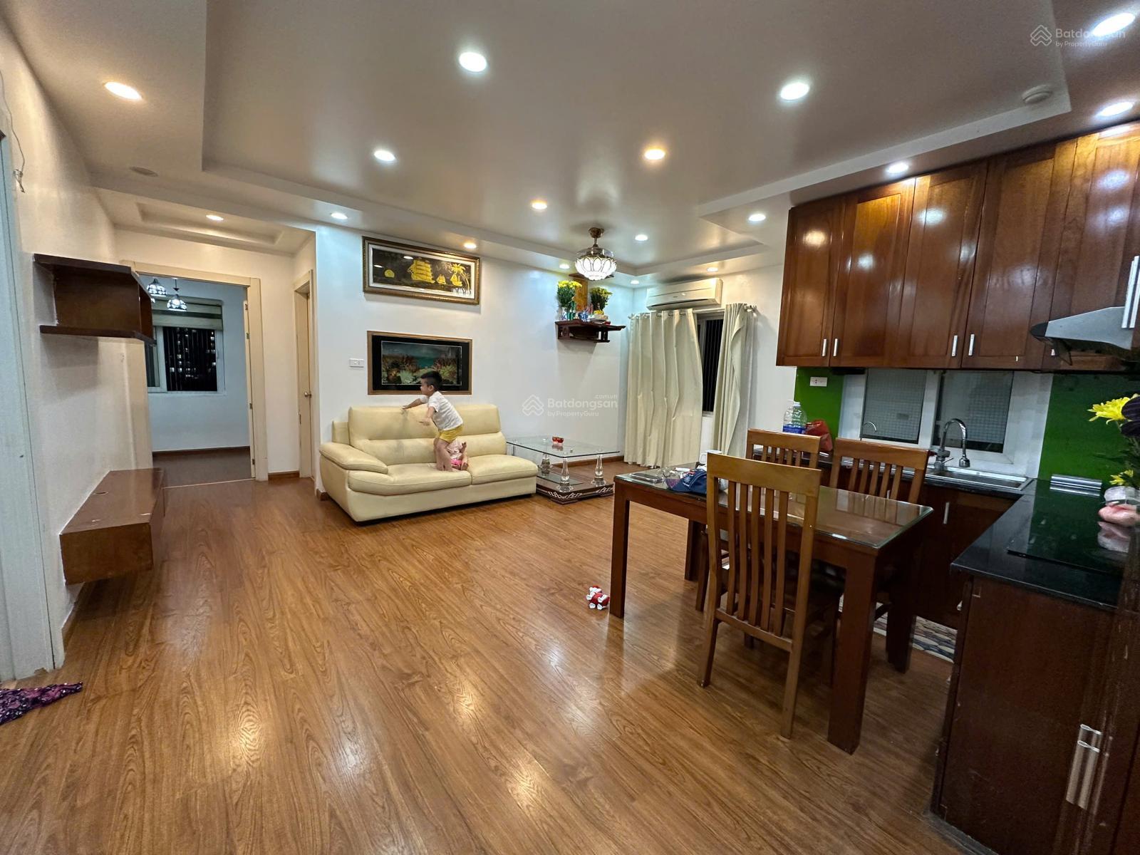 Cho thuê chung cư Vật Tư Du Lịch đường Trần Thủ Độ, 86m, 3PN, 2WC, đồ cơ bản, giá 10 triệu