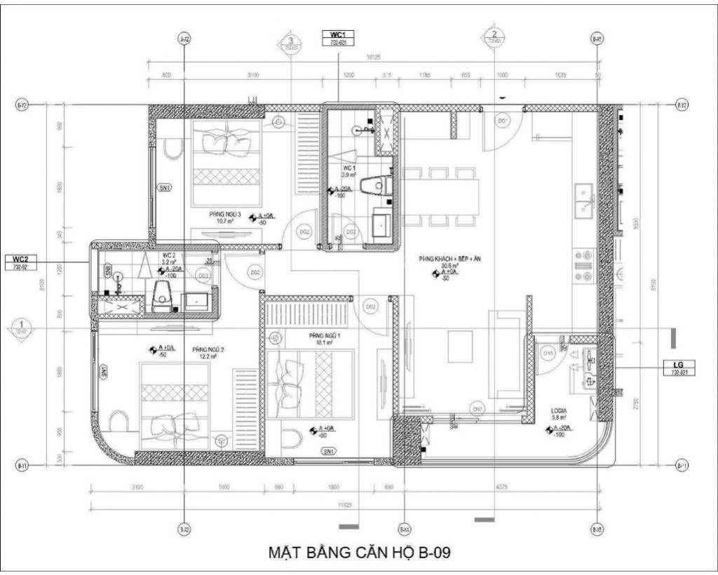 Bán căn hộ 3PN, 2WC tại The Emerald 68, 5,4 tỷ, 87,5 m2