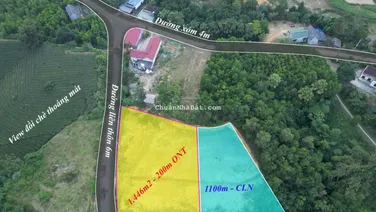 Mảnh đất Thanh Sơn có 51m mặt đường nhựa liên thôn, view đồi chè thoáng mát, nghỉ dưỡng thì hết ý