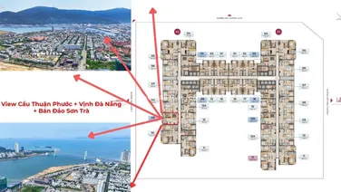 BÁN CĂN HỘ 1PN 49,9M PENINSULA ĐÀ NẴNG TẦNG CAO, VIEW VỊNH BIỂN SÔNG HÀN & BÁN ĐẢO SƠN -GIÁ TỐT CĐT