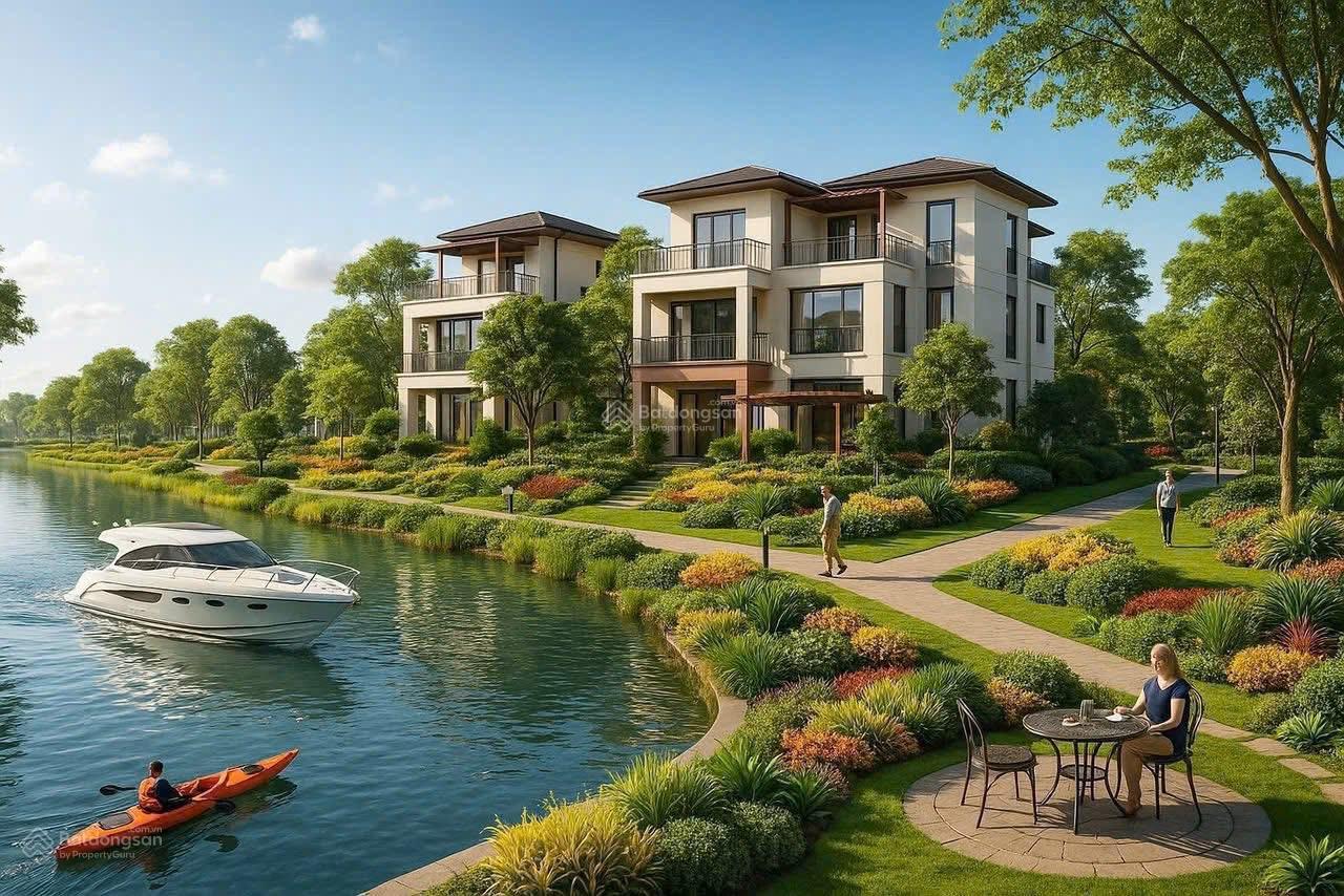 Chủ đầu tư mở bán biệt thự cao cấp tại khu đô thị Waterpoint 3 mặt giáp sông Vàm Cỏ Đông
